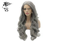 Soft Deep Wave Synthetic Lace Front Wigs , Curly Hair Lace Front Wigs Soft Smooth