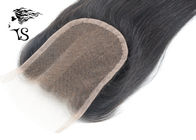Swiss Lace Frontal Brazilian Hair Closure Piece 4x4 Straight Three Part Tangle Free